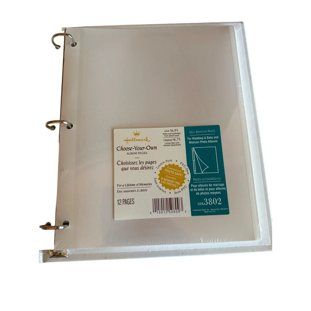 Hallmark Precious Moments Choose-Your-Own Album Pages 3-Ring Binder 12 Pages Pho